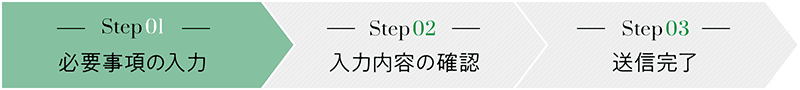 step1 必要事項の入力